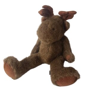 The Boyds Collection Vintage Brown Moose Plush Stuffed Animal.